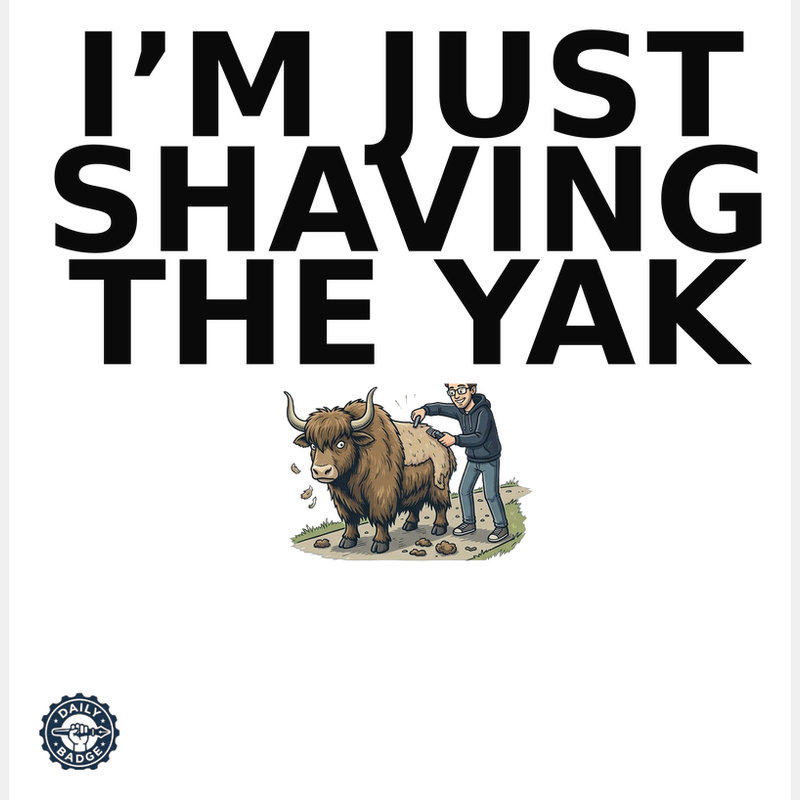 I'm Just Shaving the Yak tee preview